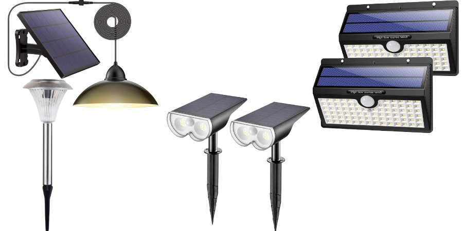 30/40/60LED Solarlampe Solarleuchte mit Bewegungsmelder Sensor Gartenlampe IP65 